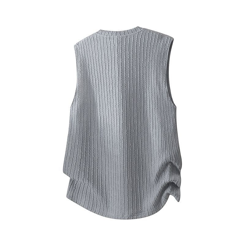 Chrome Hearts Cross & Heart Print Sleeveless Vest
