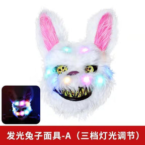 Halloween bloody rabbit mask