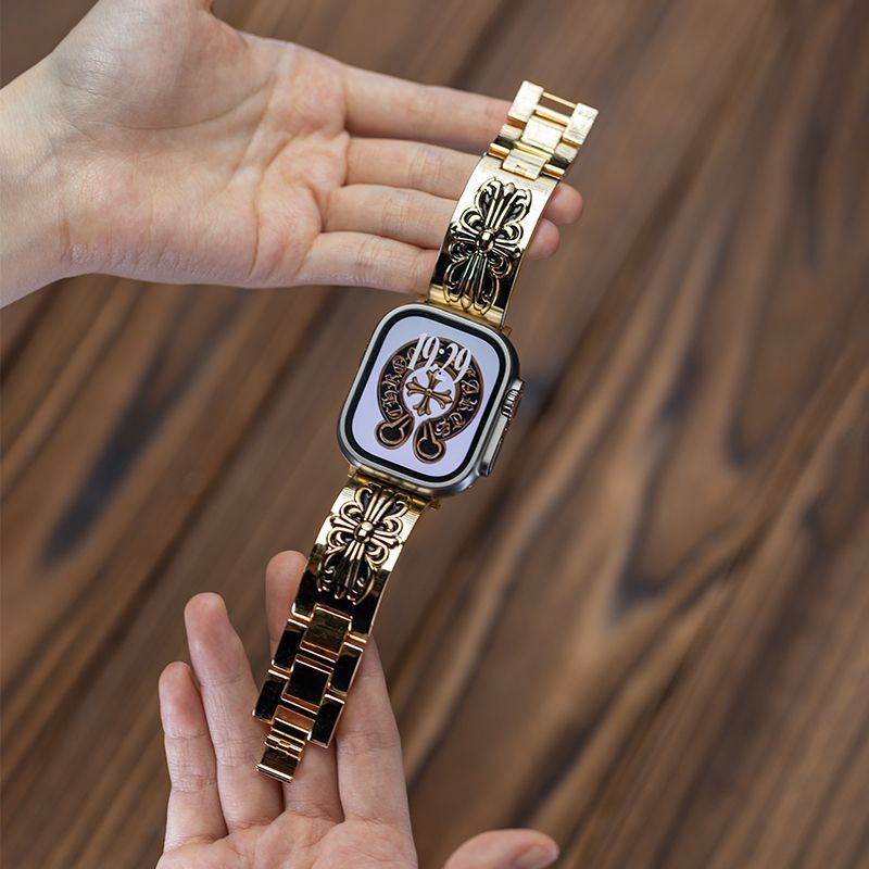 hrome Hearts Cross Metal Apple Watch Band