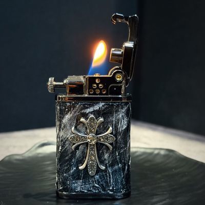 Chrome Hearts-Inspired Windproof Retro Lighter
