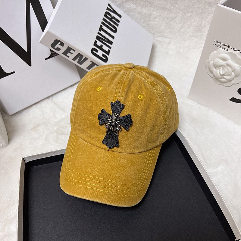 Chrome Hearts Retro Washed Cross Baseball Cap