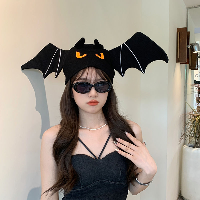 Halloween black bat hat