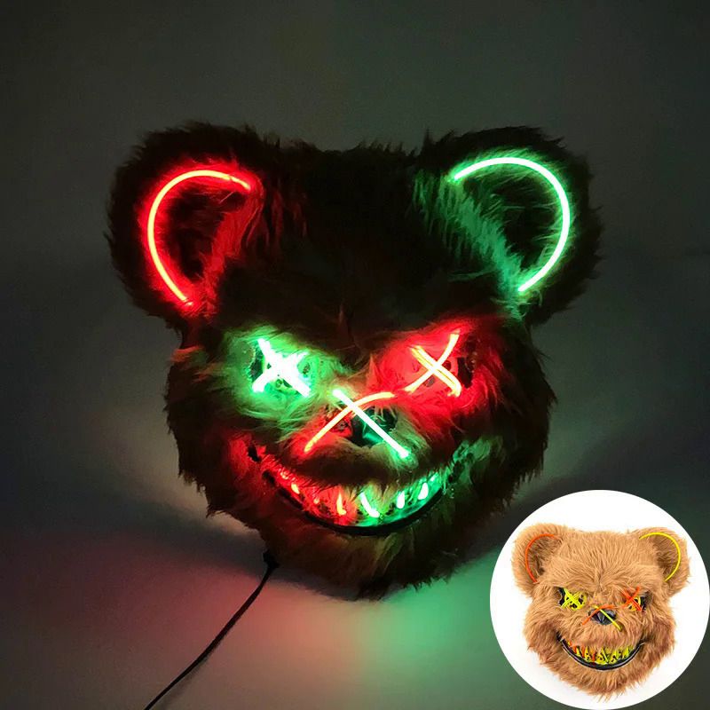 Halloween luminous bear mask