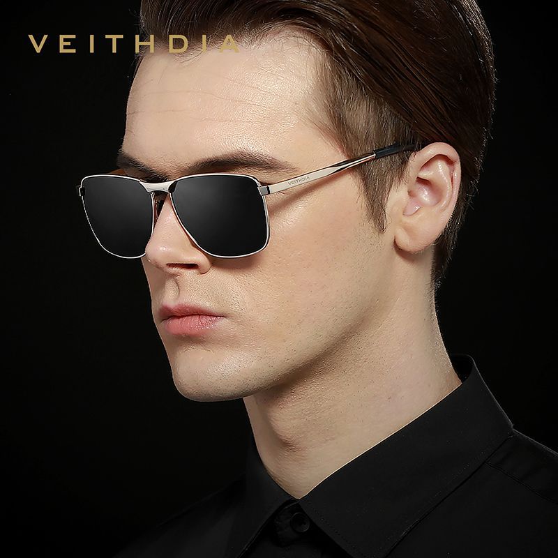 Laser-etchable men's polarized anti-UV sunglasses