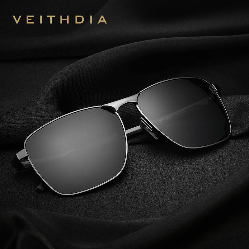 Laser-etchable men's polarized anti-UV sunglasses