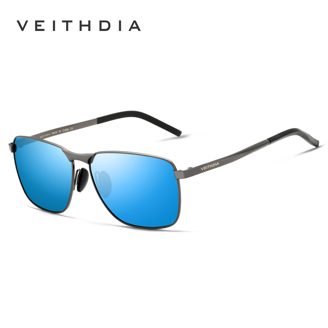 Laser-etchable men's polarized anti-UV sunglasses