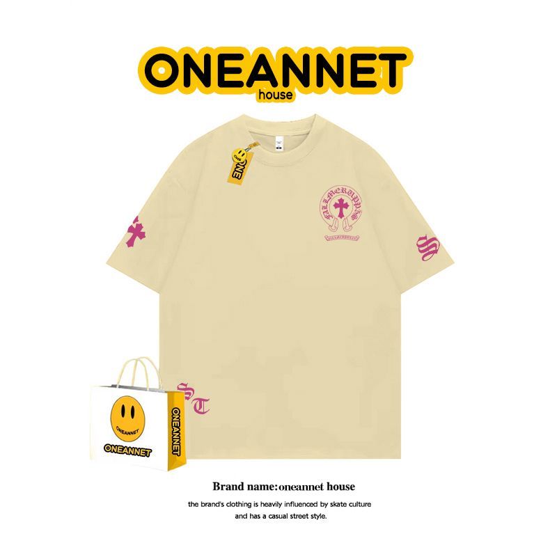 Chrome Hearts-Inspired Loose-Fit, Laid-Back Style Top