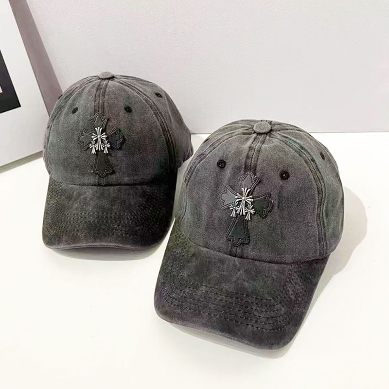 Chrome Hearts Retro Washed Cross Baseball Cap