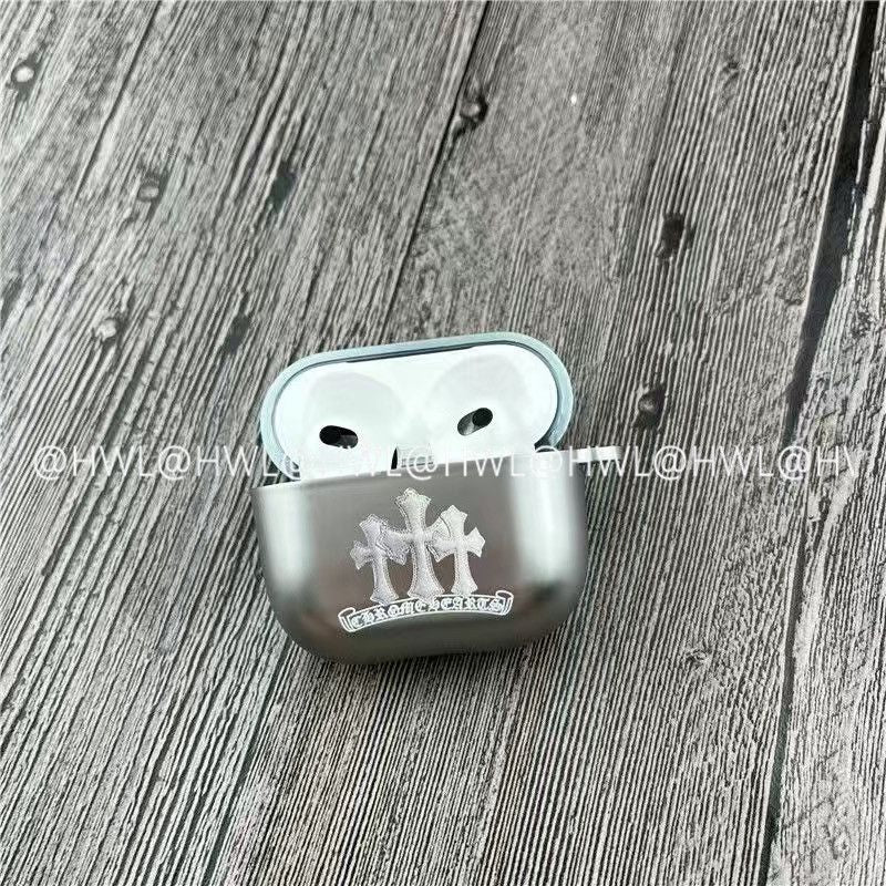 Chrome Hearts Pattern Apple Earphone Protective Case