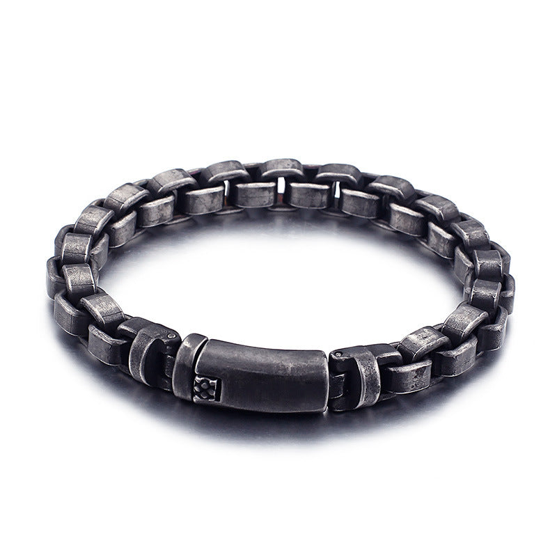 Retro simple stainless steel bracelet