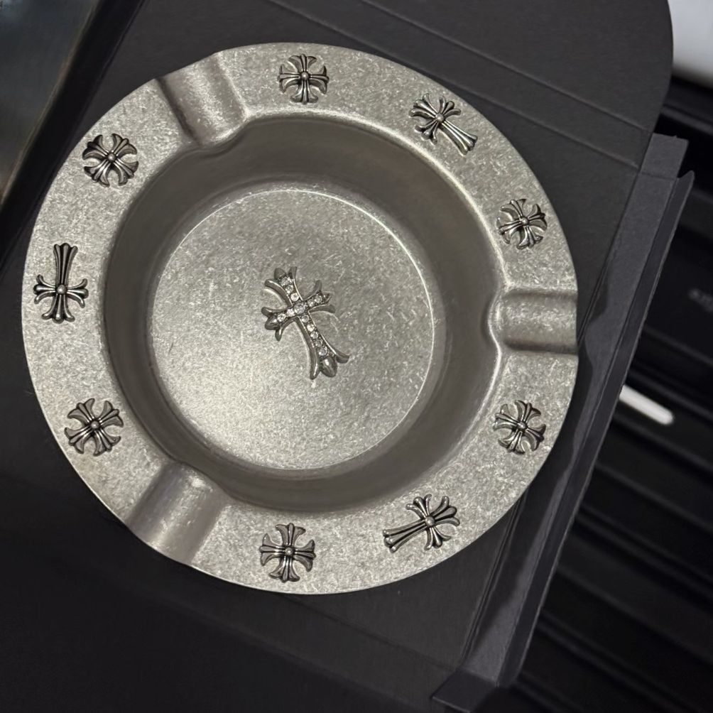 Chrome Hearts Cross Stainless Steel Cigar Ashtray