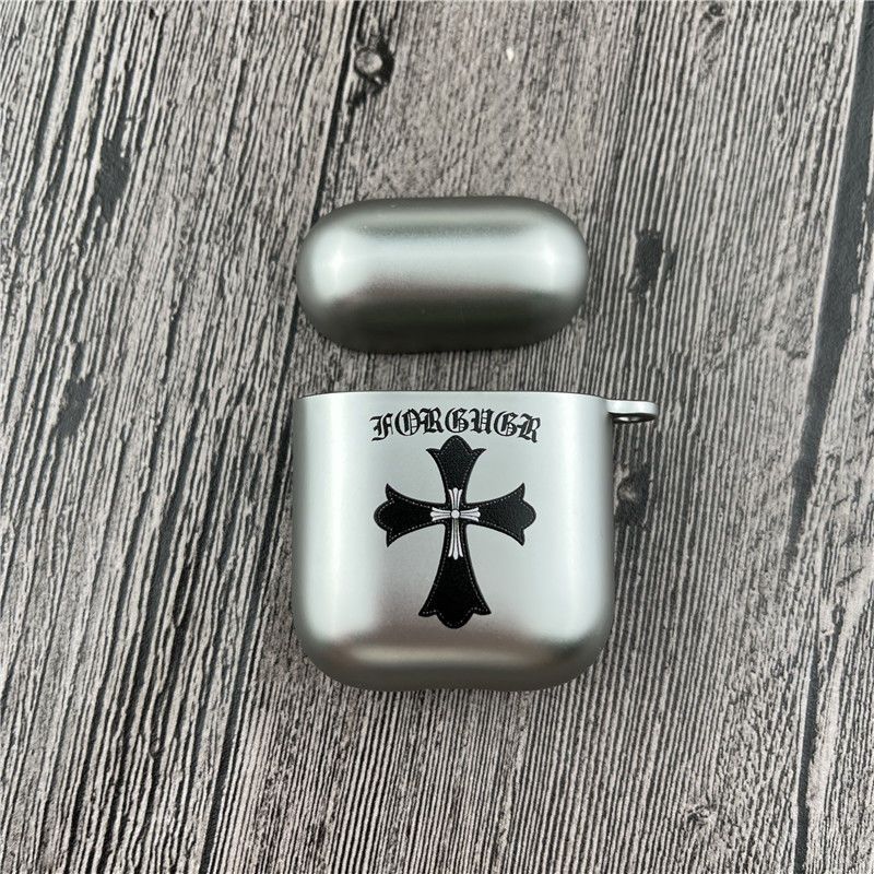 Chrome Hearts Pattern Apple Earphone Protective Case