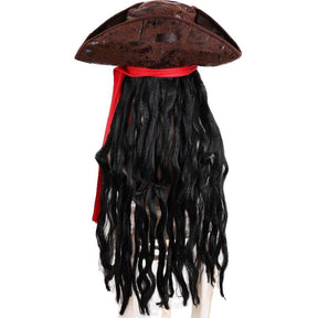 Halloween Captain Jack Sparrow hat wig