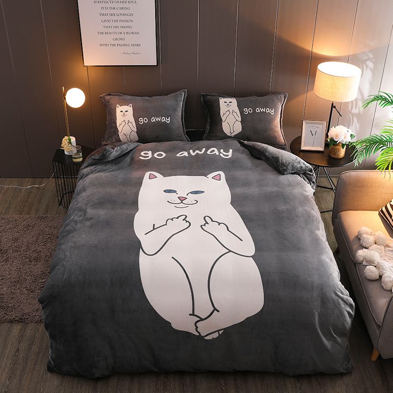 Chrome Hearts Coral Fleece Duvet Cover