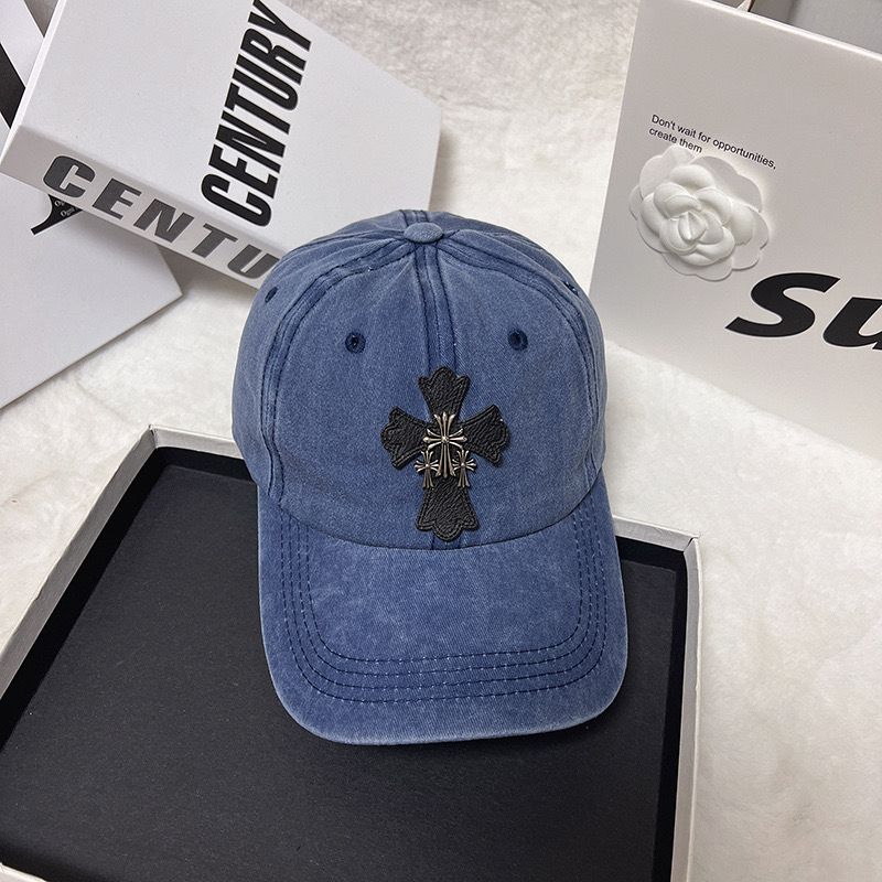 Chrome Hearts Retro Washed Cross Baseball Cap