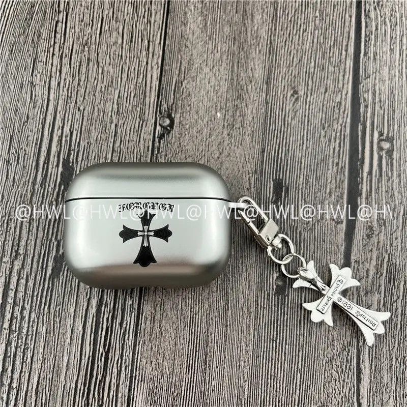 Chrome Hearts Pattern Apple Earphone Protective Case