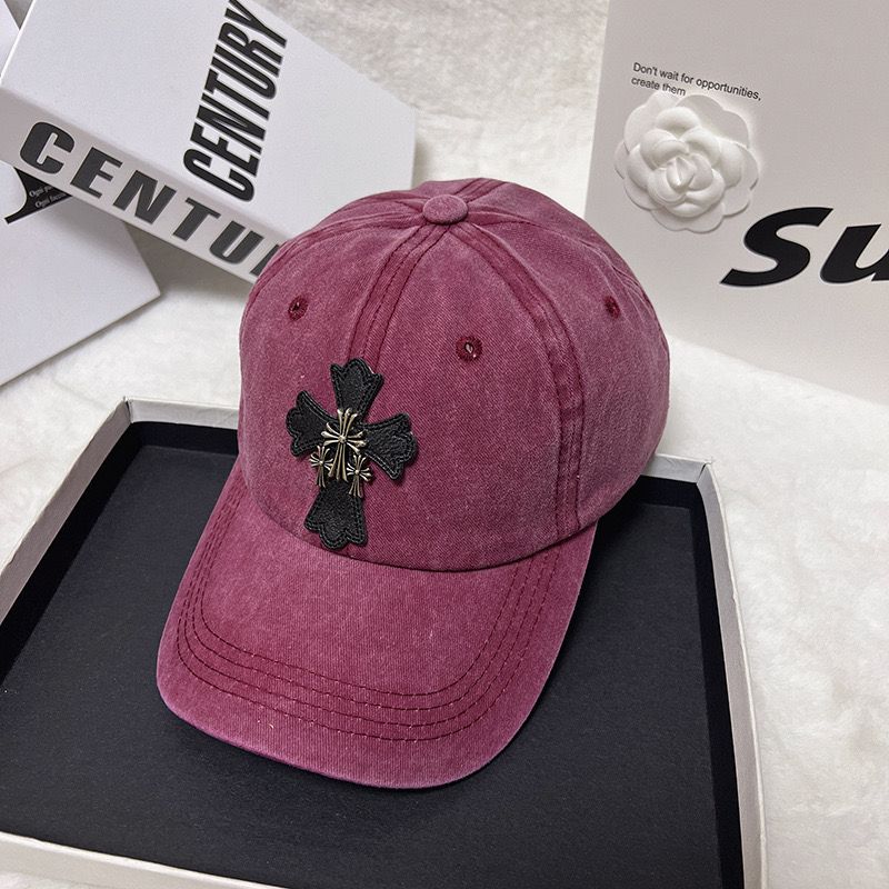 Chrome Hearts Retro Washed Cross Baseball Cap