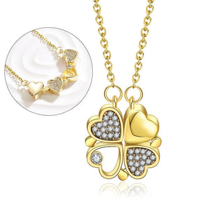 clover necklace gold