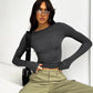 Autumn Winter Y2k Crop Women Long Sleeve T Shirt O Neck Slim Fit Pullovers