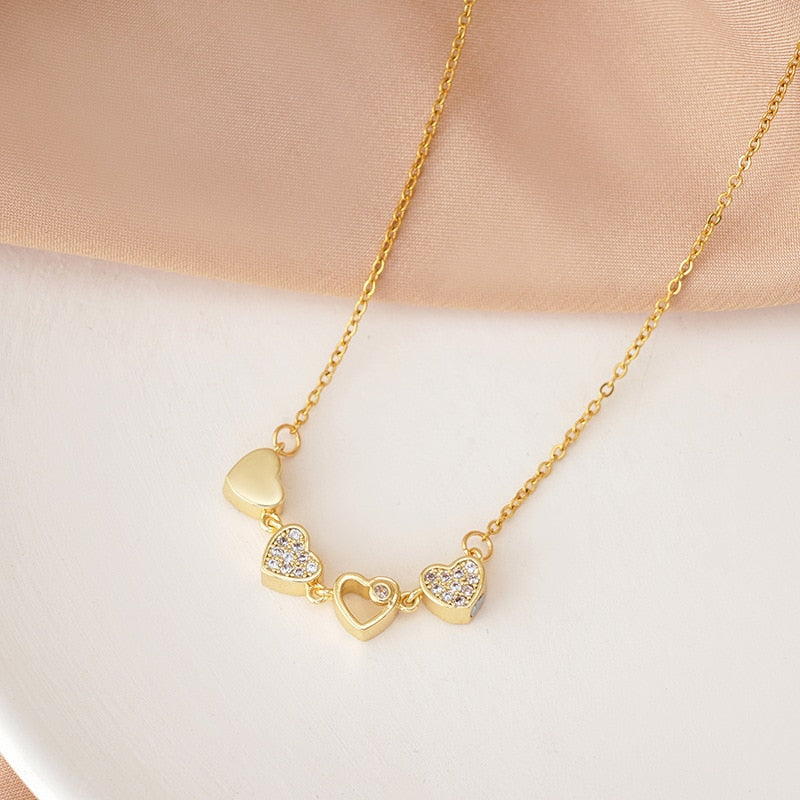 clover necklace gold