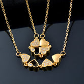 clover necklace gold