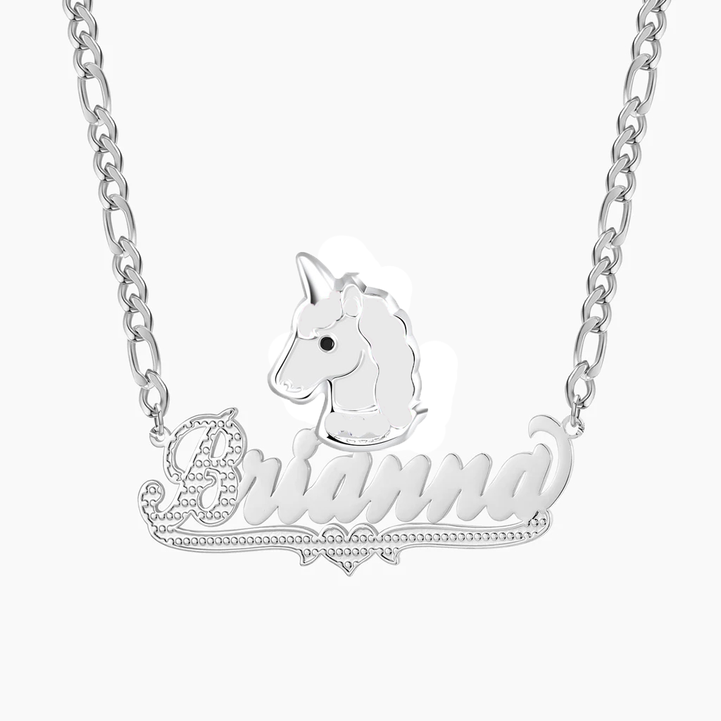 Unicorn Personalized Custom Name Necklace
