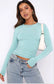 Autumn Winter Y2k Crop Women Long Sleeve T Shirt O Neck Slim Fit Pullovers