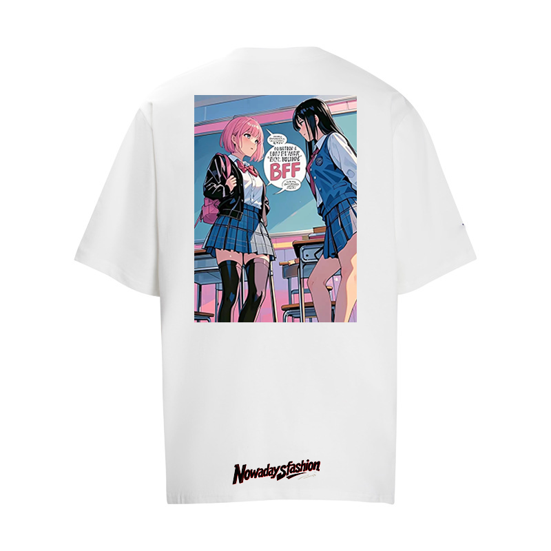 ''BFF.'' white T - shirt