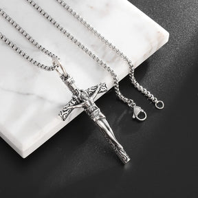 Christian Good Friday Cross Amulet Pendant Necklace