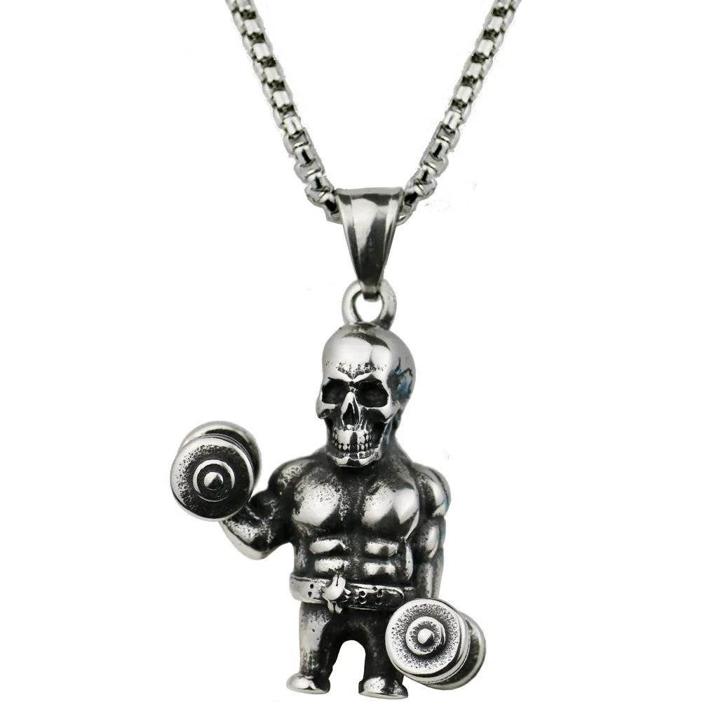 Boxing Glove Pendant Necklace Hip Hop Necklace Sports Fitness Gift