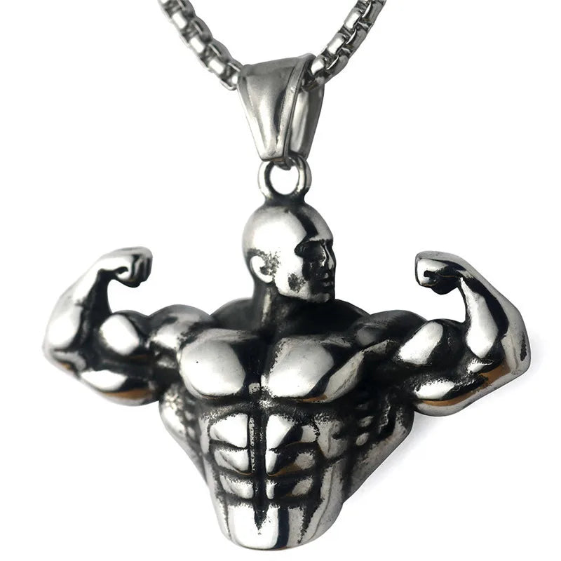 Boxing Glove Pendant Necklace Hip Hop Necklace Sports Fitness Gift