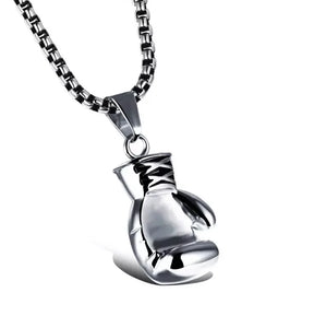 Boxing Glove Pendant Necklace Hip Hop Necklace Sports Fitness Gift