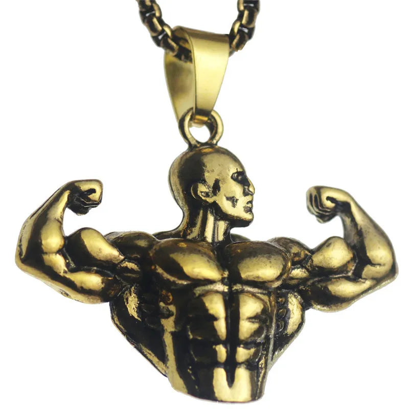 Boxing Glove Pendant Necklace Hip Hop Necklace Sports Fitness Gift