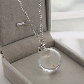 dandelion necklace