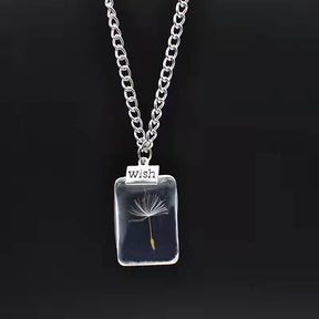 dandelion necklace