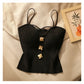 French Style Cross-knit Suspender Camisole Slim High-end Bottom Bandeau Top