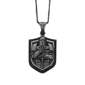 Mystic Vintage Christian Knight Crusader Pendant