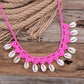 Shell Choker Necklace Natural Sea Cowrie Shell Rope Chain Choker Necklace