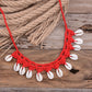 Shell Choker Necklace Natural Sea Cowrie Shell Rope Chain Choker Necklace