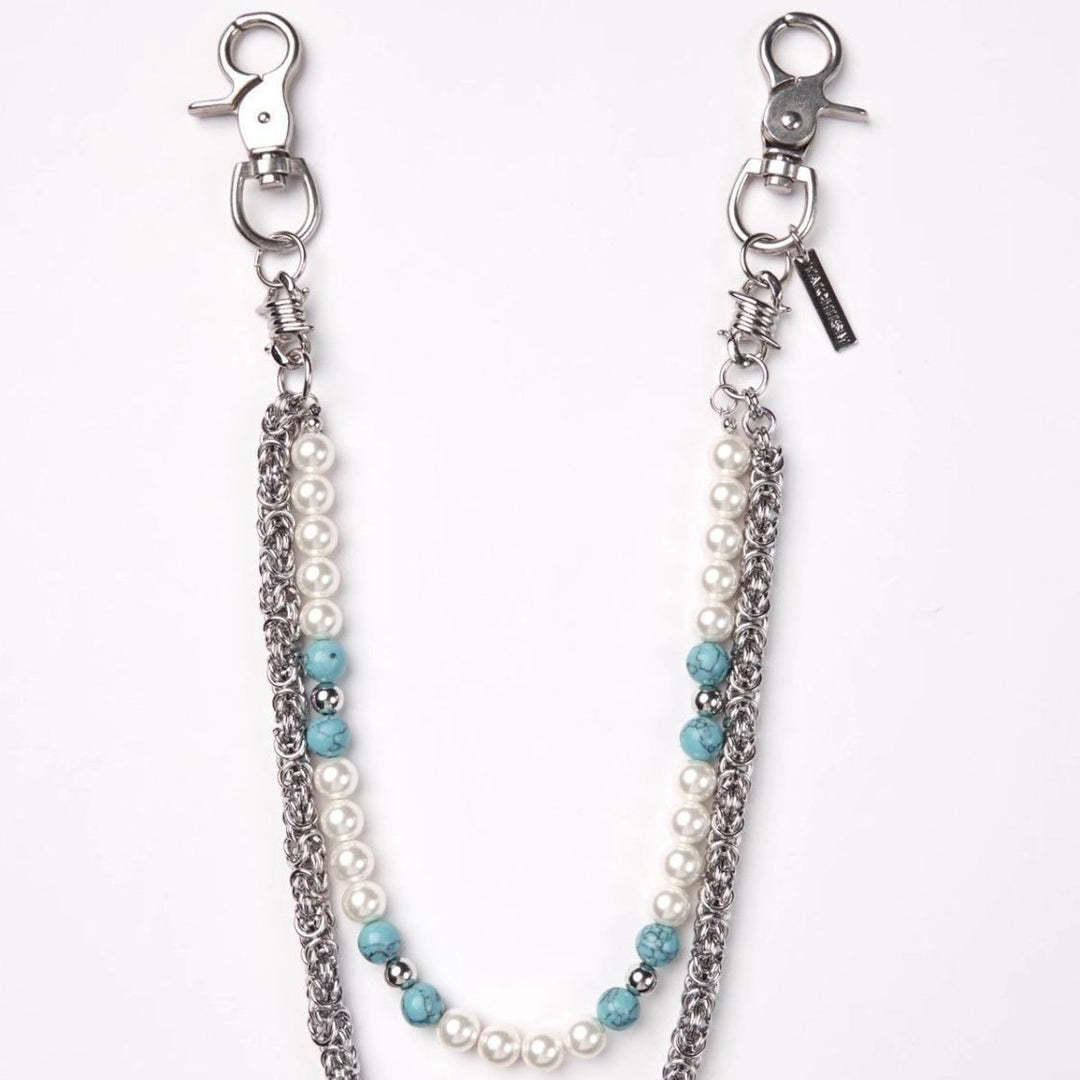 Pearl & Turquoise Jeans Chain