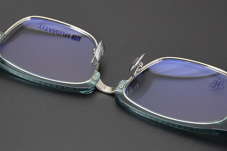 Chrome Hearts Style Business Semi Rimless Eyeglasses