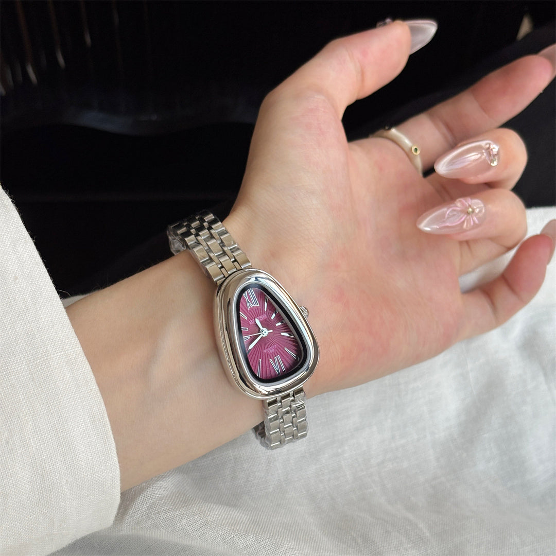 Snake-Head Steel-Band Quartz Watch