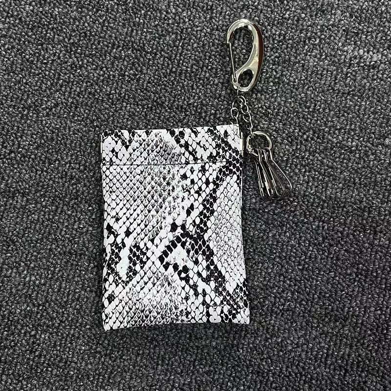 Snake Print Belt Portable Coin Purse Belt