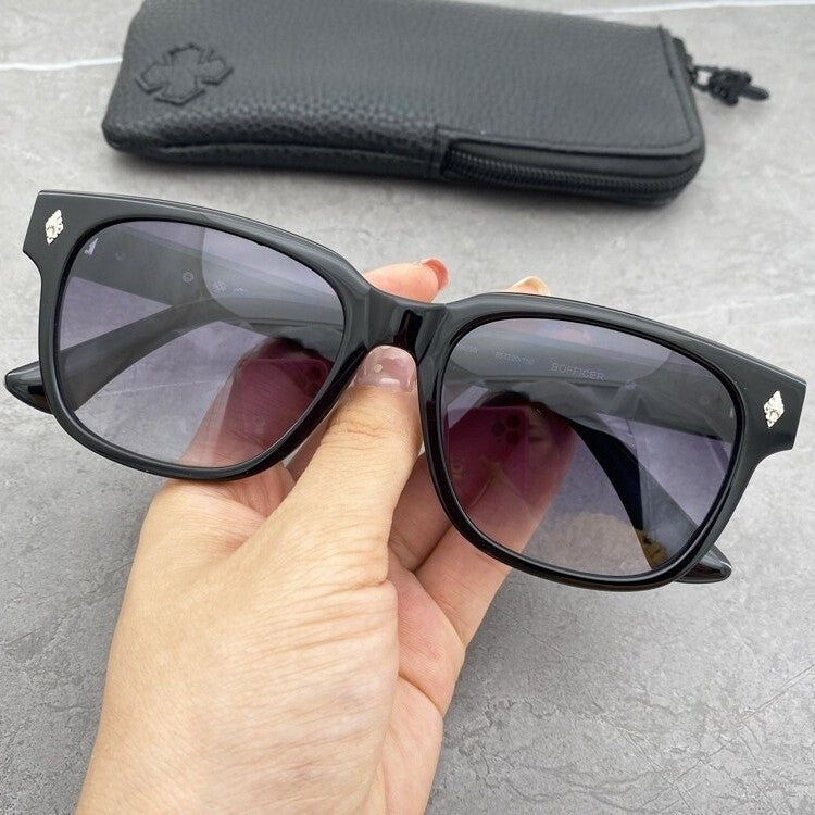 Chrome Hearts OFFICER Cross-decorated Sunglasses
