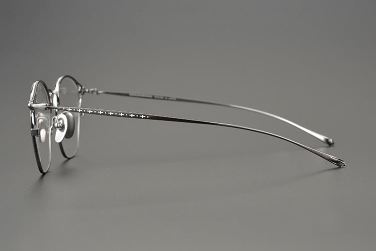Handmade minimalist pure titanium fashion glasses