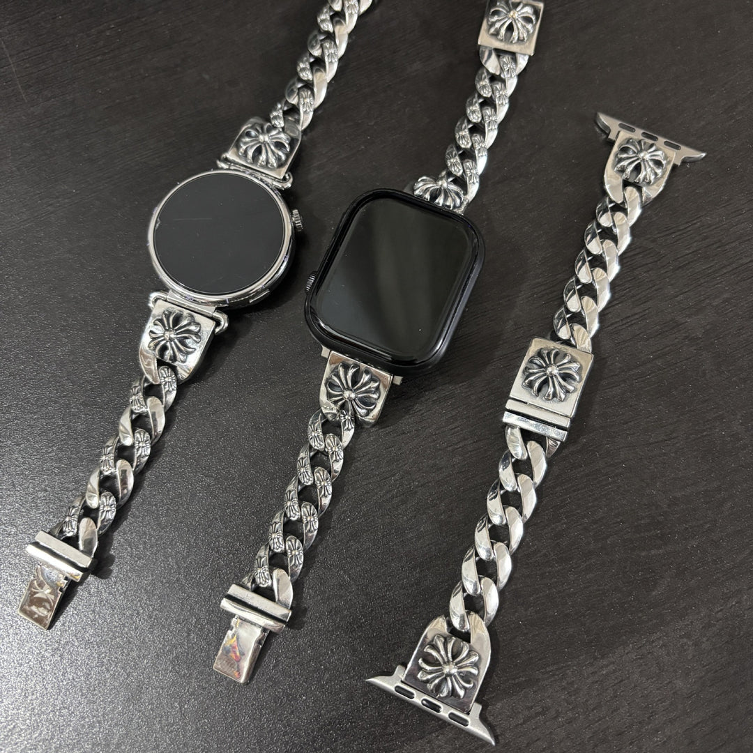 Chrome Hearts Apple watch face watch band