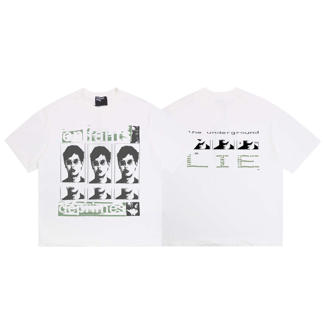ERD Melancholy Rich Second Generation Print Short-Sleeve T-Shirt