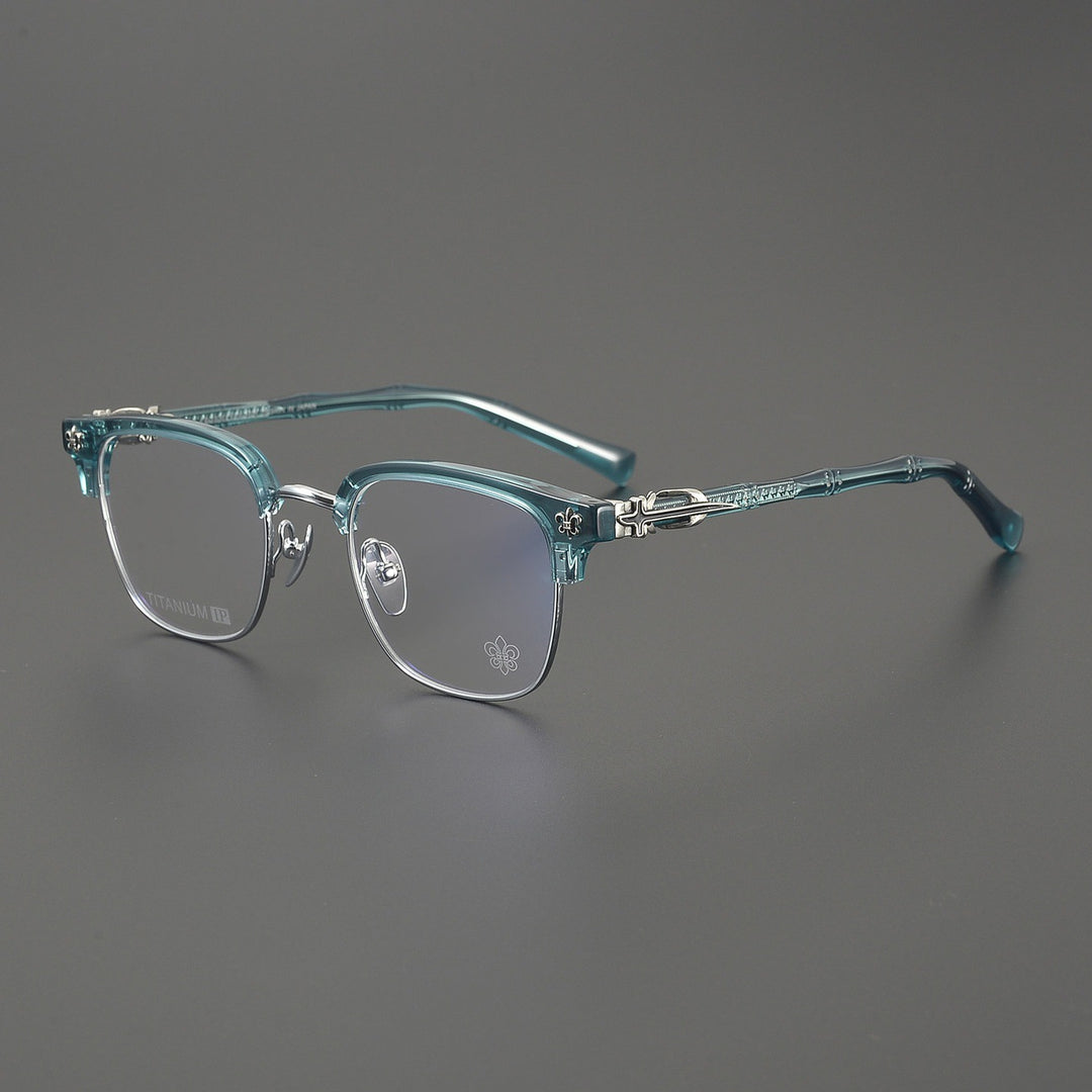 Chrome Hearts Hand-Engraved Vintage Browline Eyeglasses