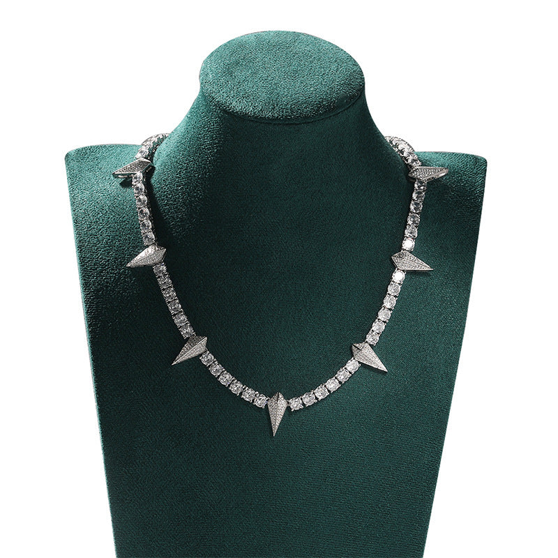 Glow-in-the-Dark Rhinestone Black Panther Necklace