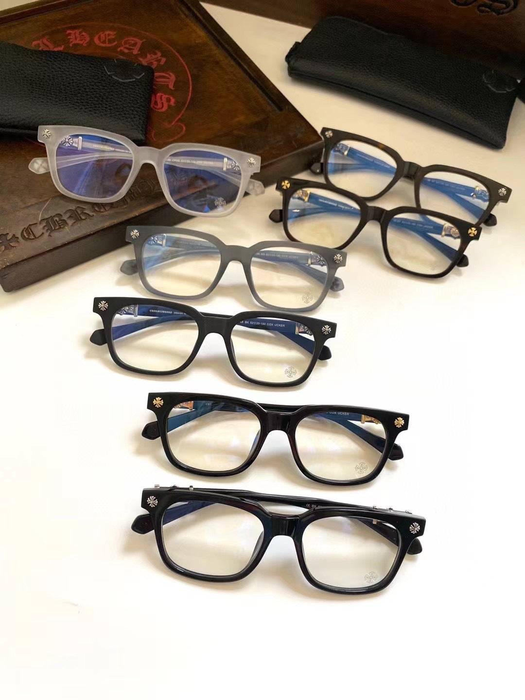 Chrome Hearts classic large frame simple glasses frame